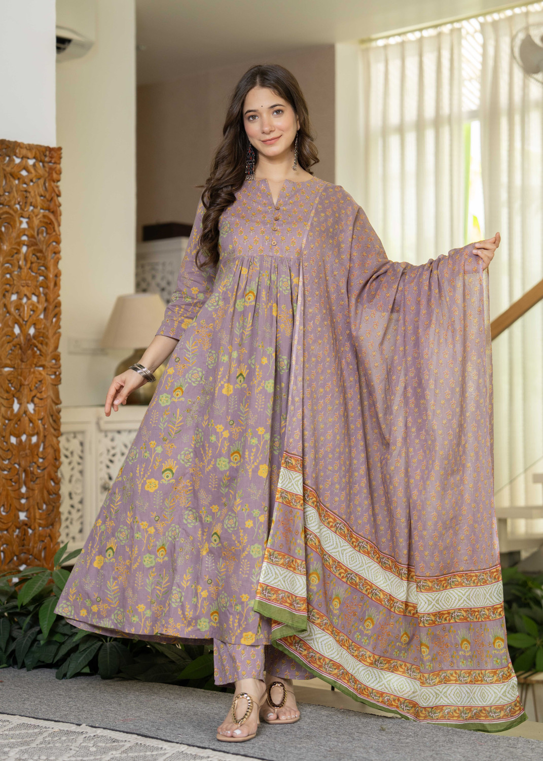 Image of Jaimini Women Kurta Pant Dupatta Set