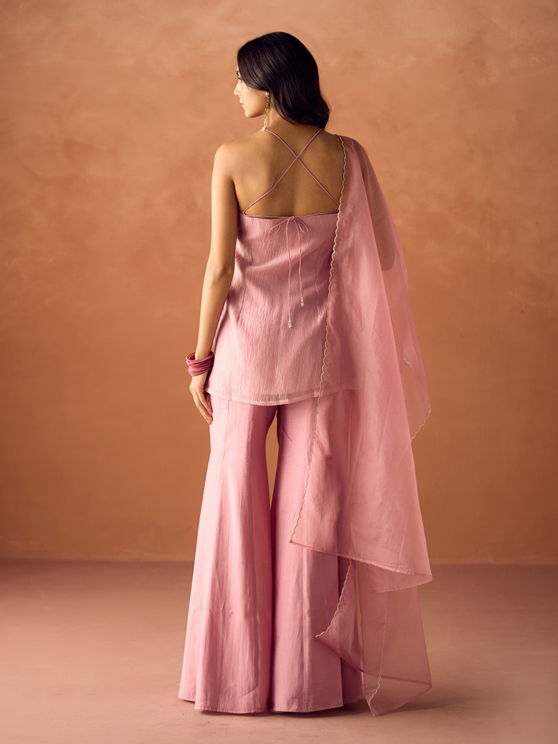 Image of FIORRA Women Kurta Sharara Dupatta Set