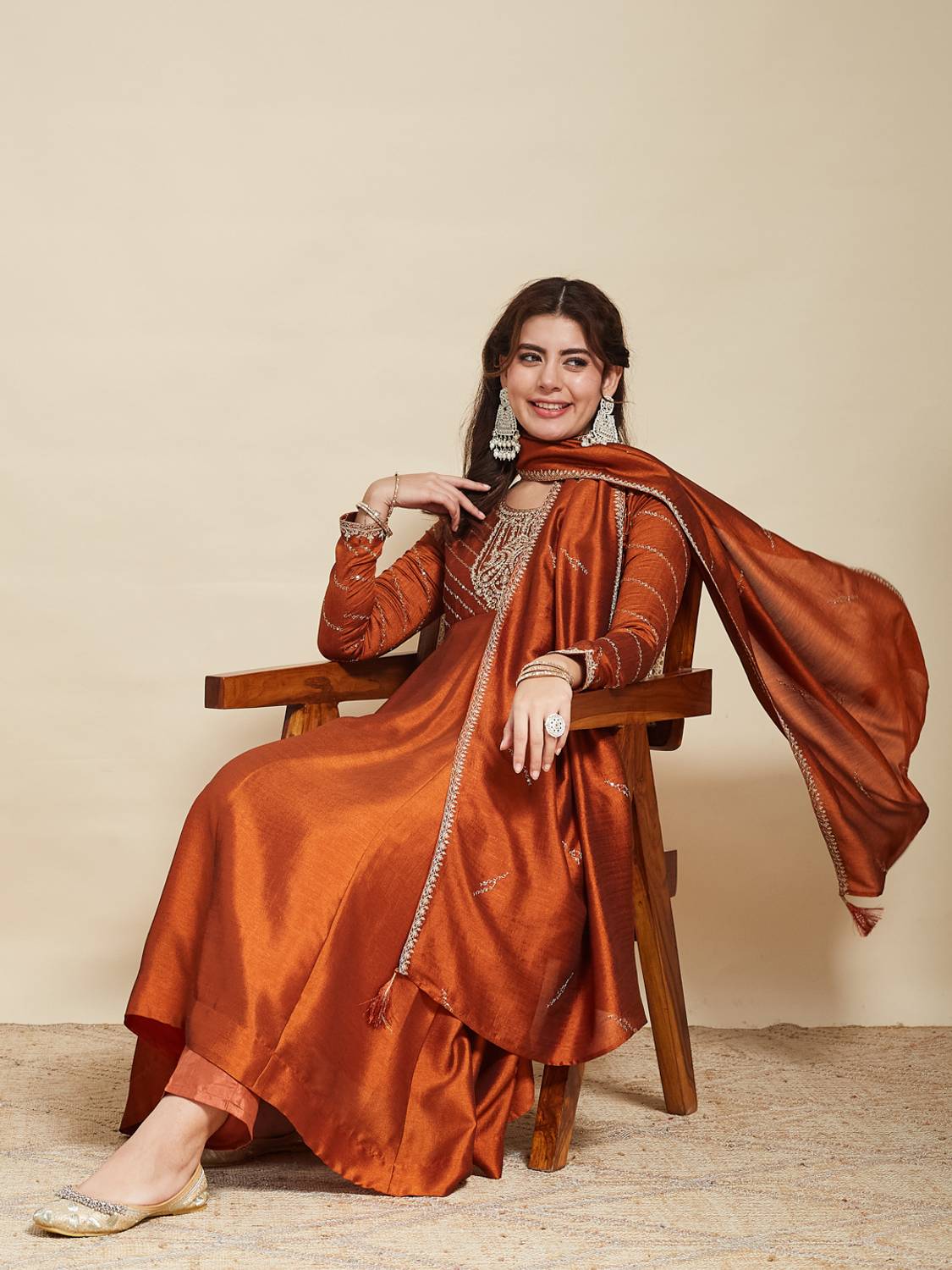 MOKOSH Women Kurta Pant Dupatta Set - Image 1