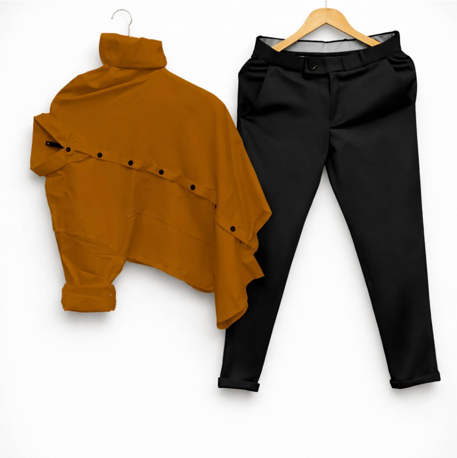 Men Cotton Blend Shirt Pant Set - Image 1