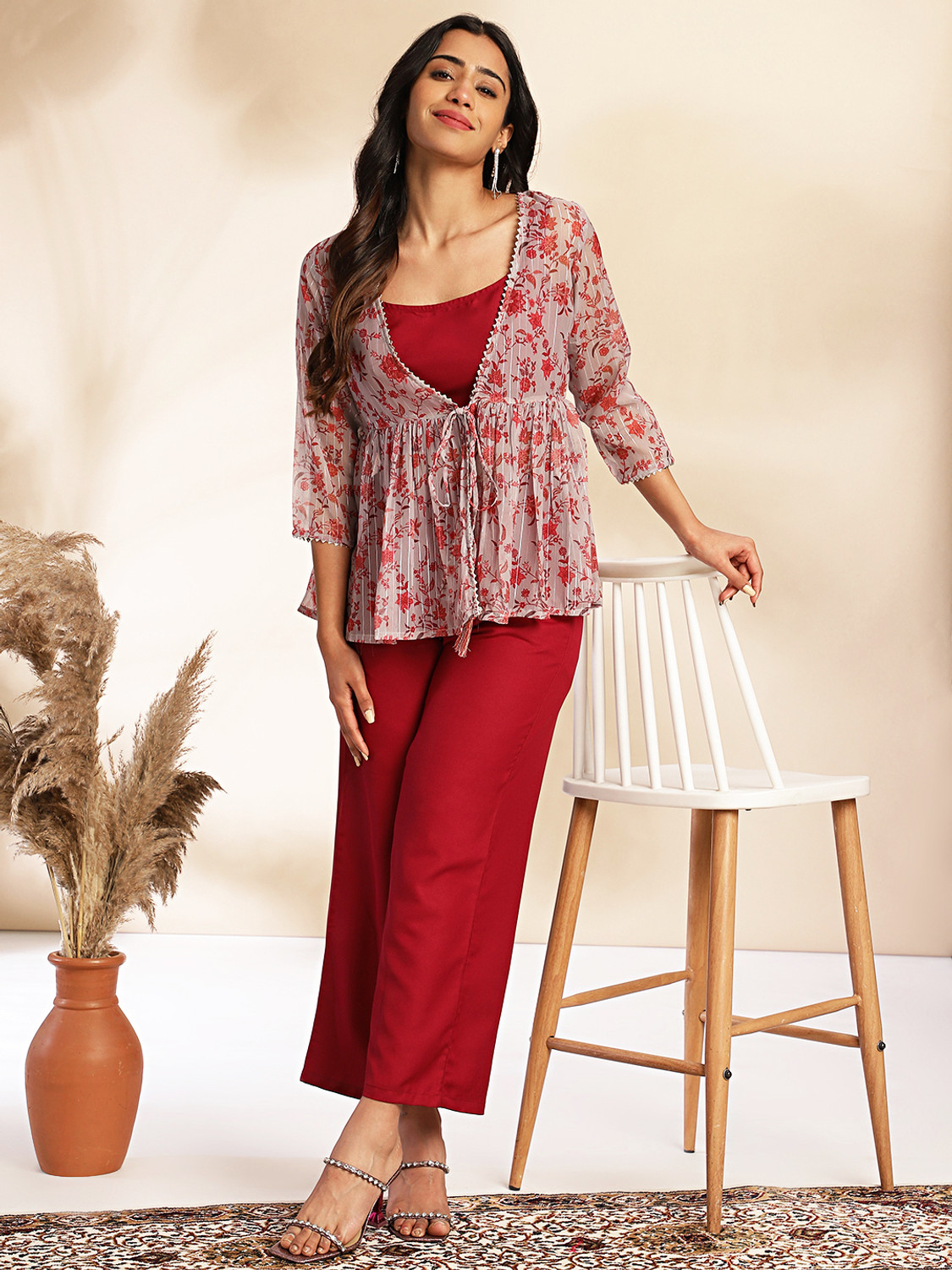 Image of Janasya Top Pant Co-ords Set