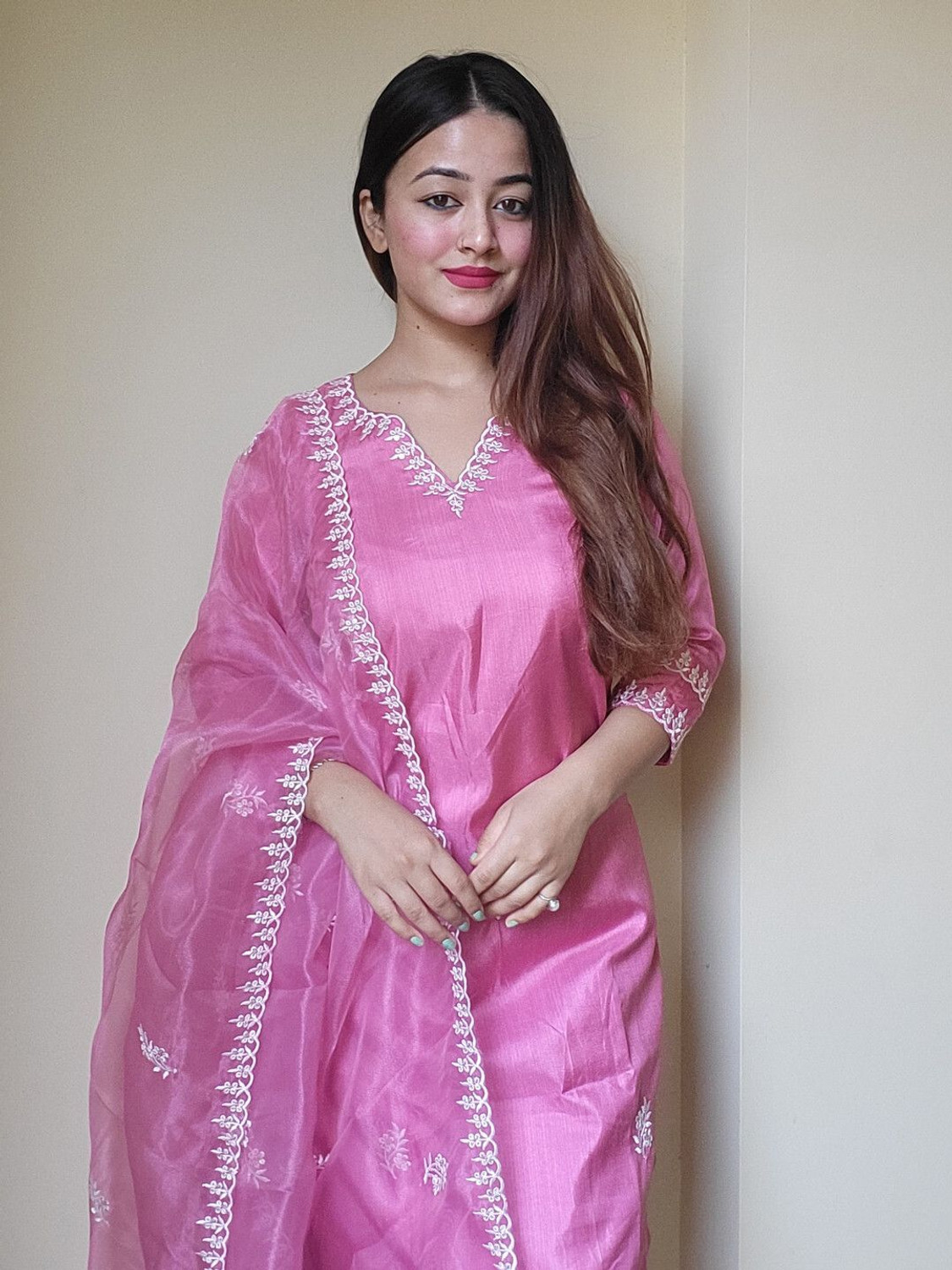 Image of VredeVogel Women Kurta Pant Dupatta Set