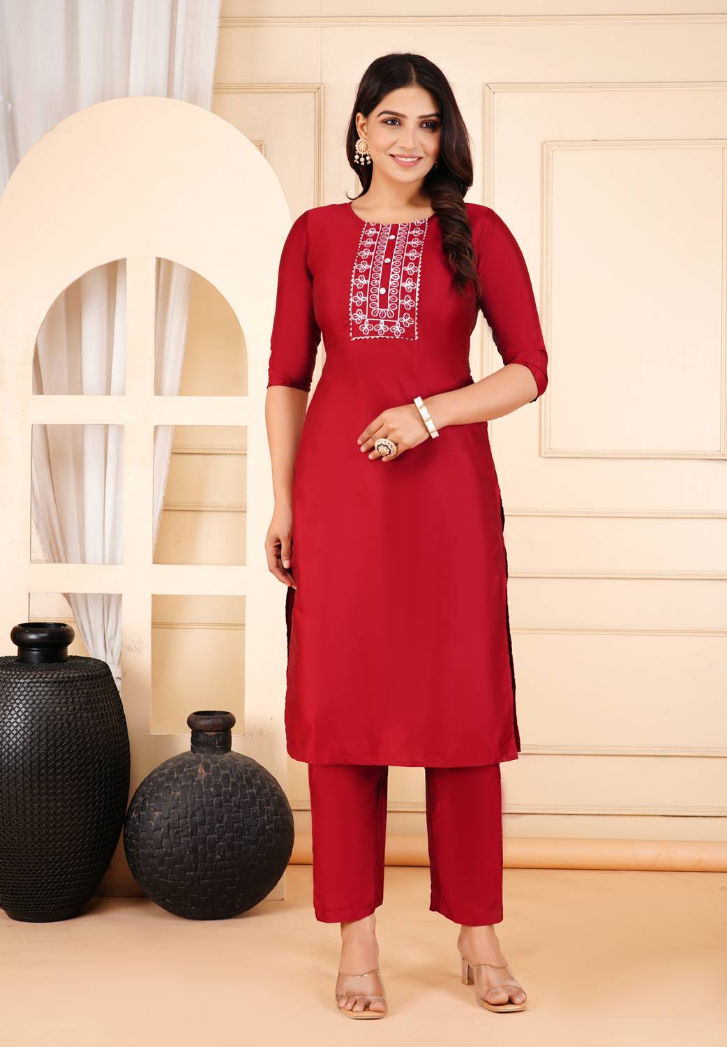 77Taj7 Women Kurta Pant Set