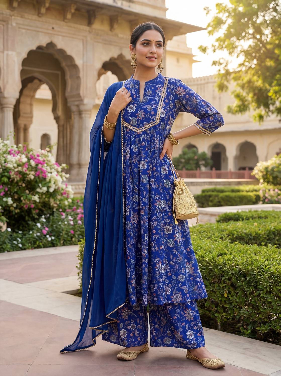 RAJAPARA CREATION Women Kurta Palazzo Dupatta Set