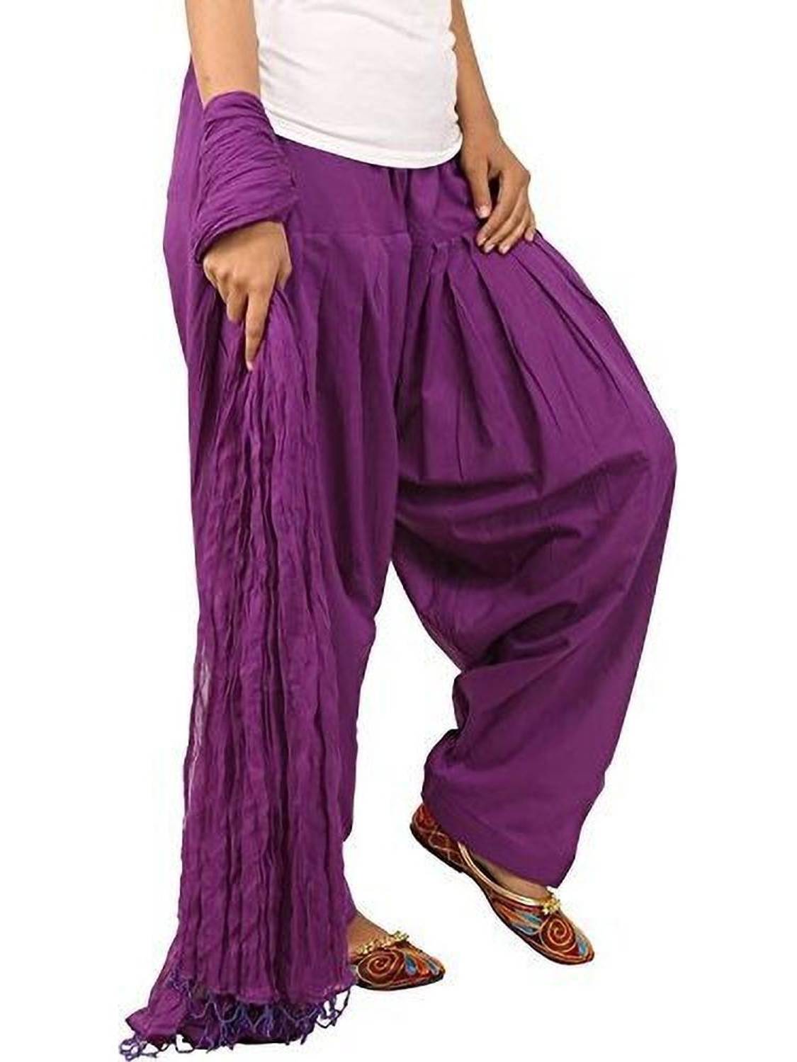 ABRAV Women Patiala Attached Dupatta Set