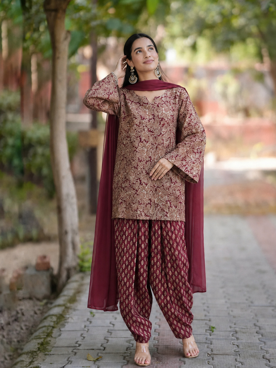 Image of Anni Designer Women Kurti Salwar Dupatta Set