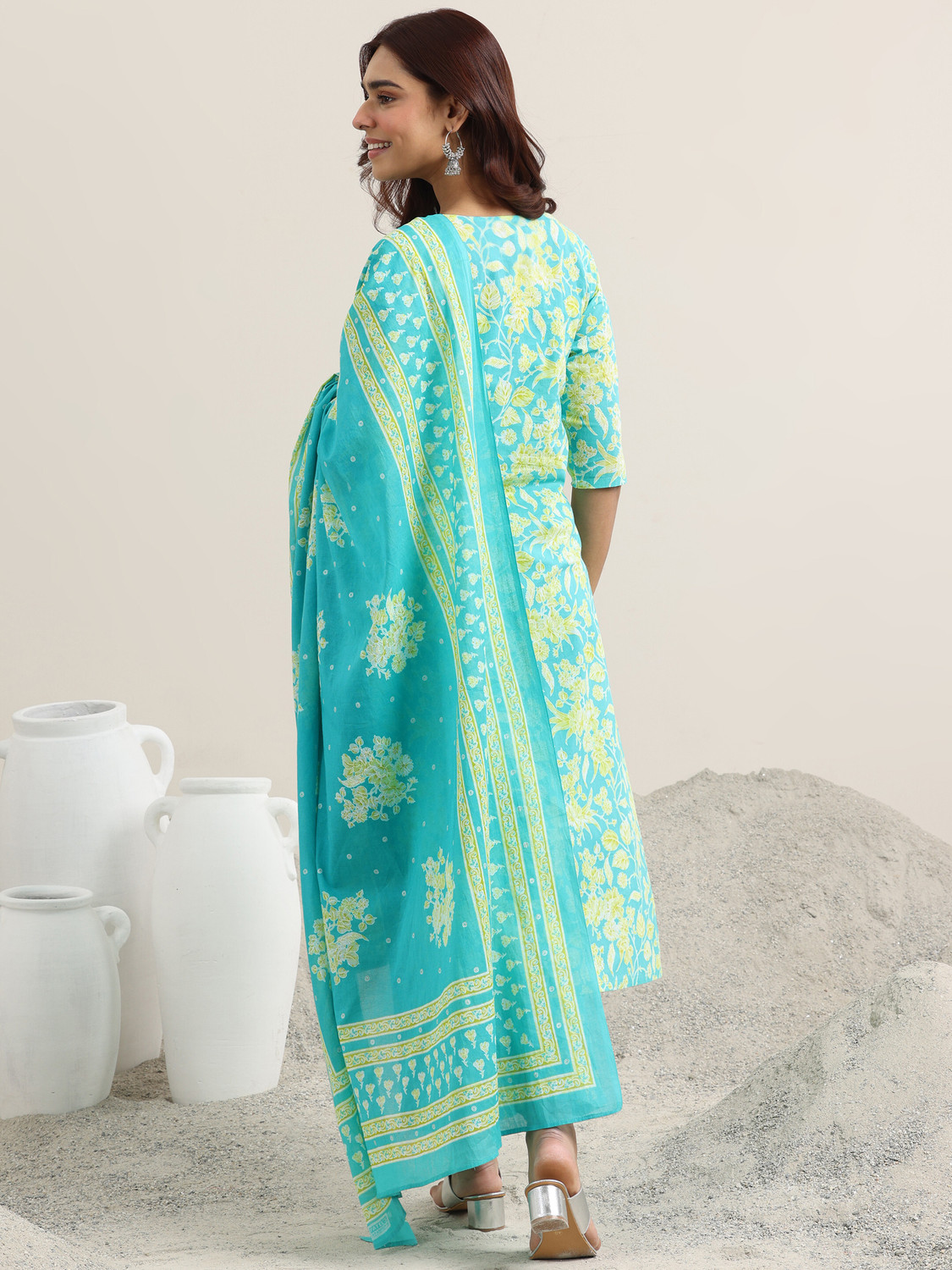 Image of LIBAS Women Kurta Pant Dupatta Set