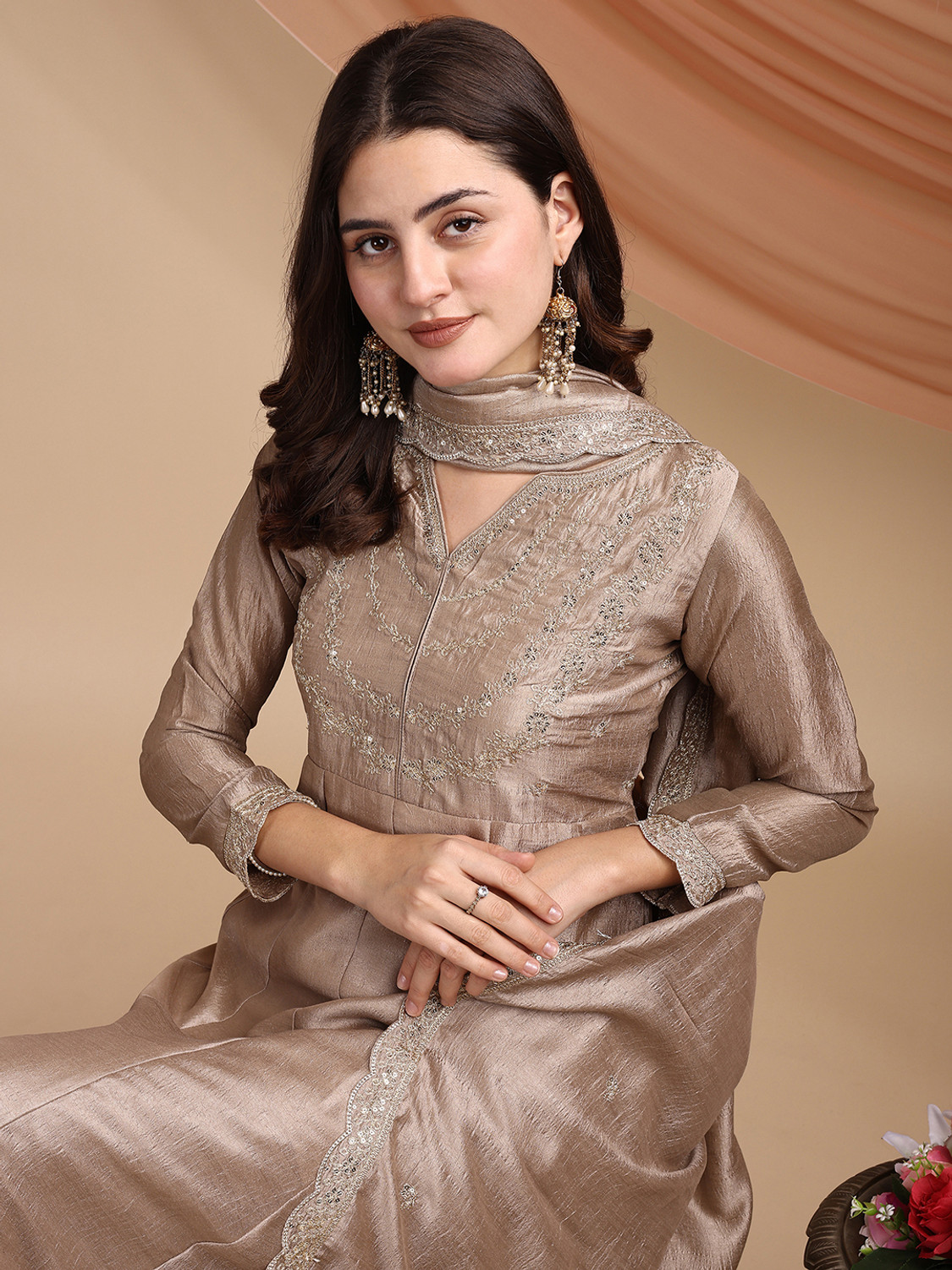 Image of nidhikishan Women Kurta Pant Dupatta Set