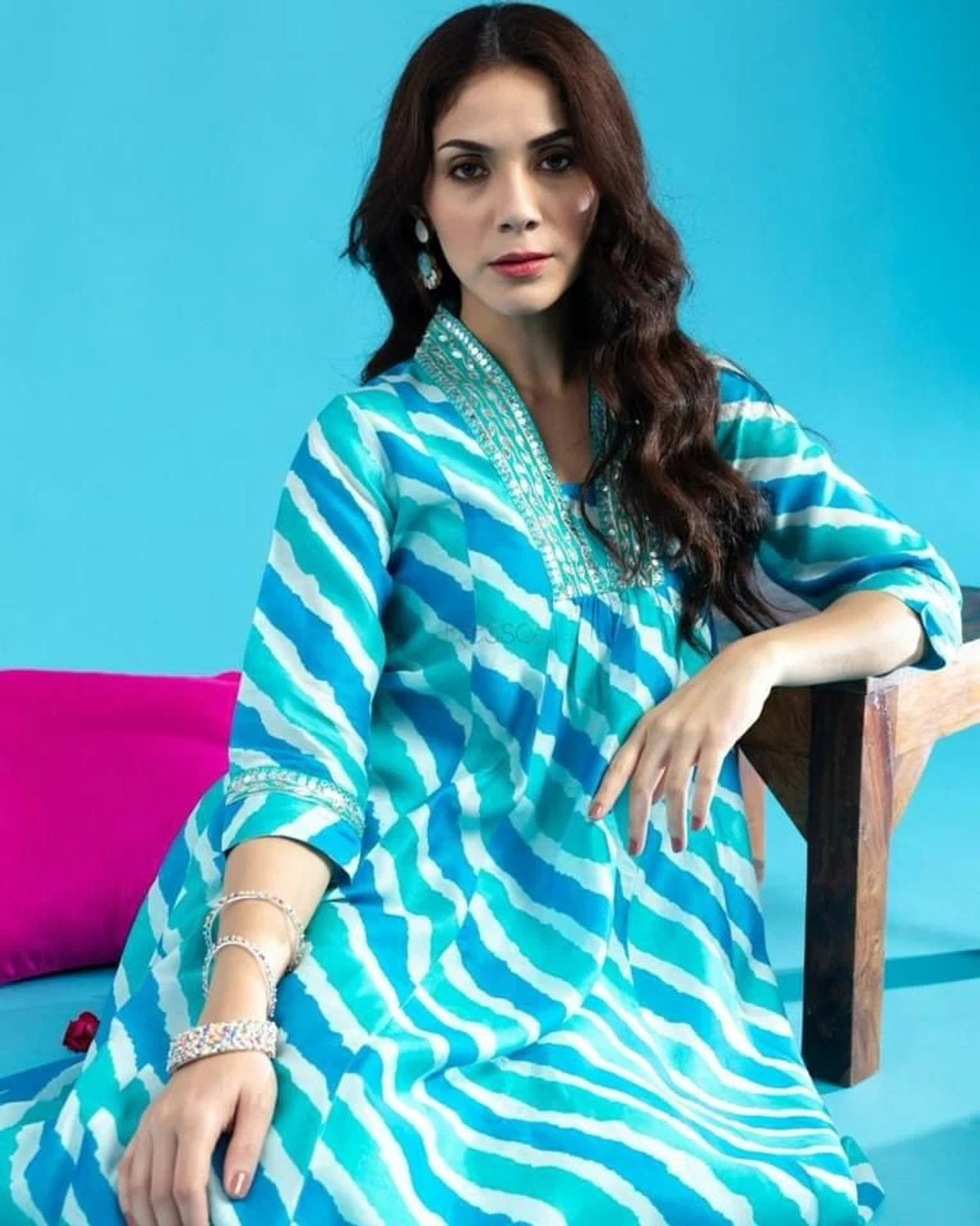 Image of MAS Women Kurti Pant Set