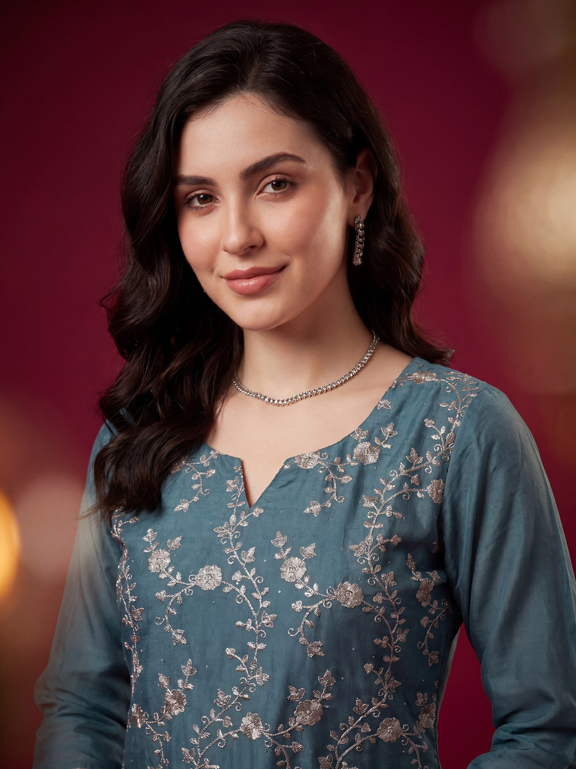 Image of Indo Era Women Kurta Pant Dupatta Set