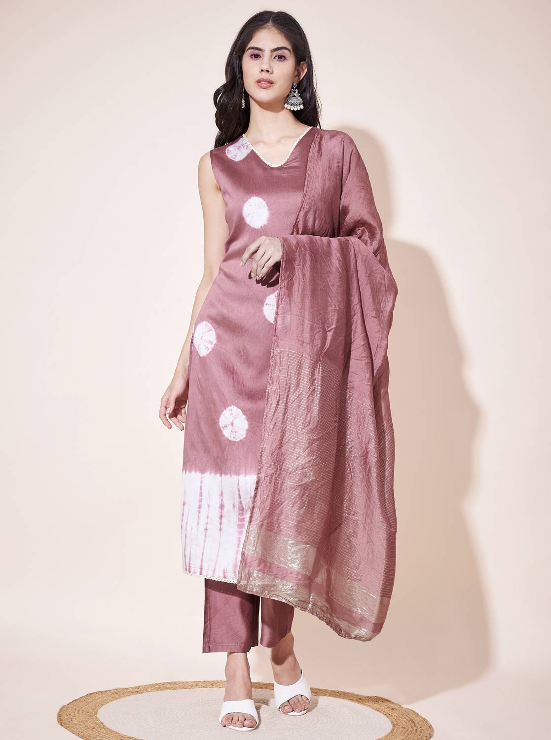 Aspora Women Kurta Pant Dupatta Set
