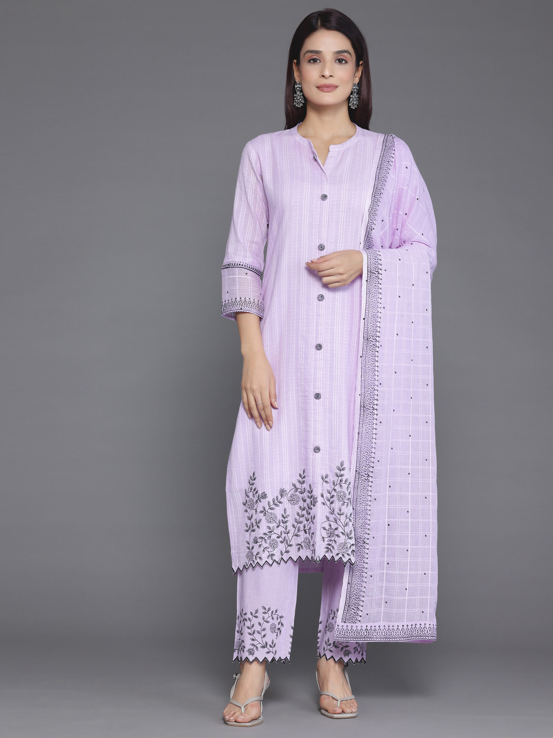 Image of LIBAS Women Kurta Pant Dupatta Set