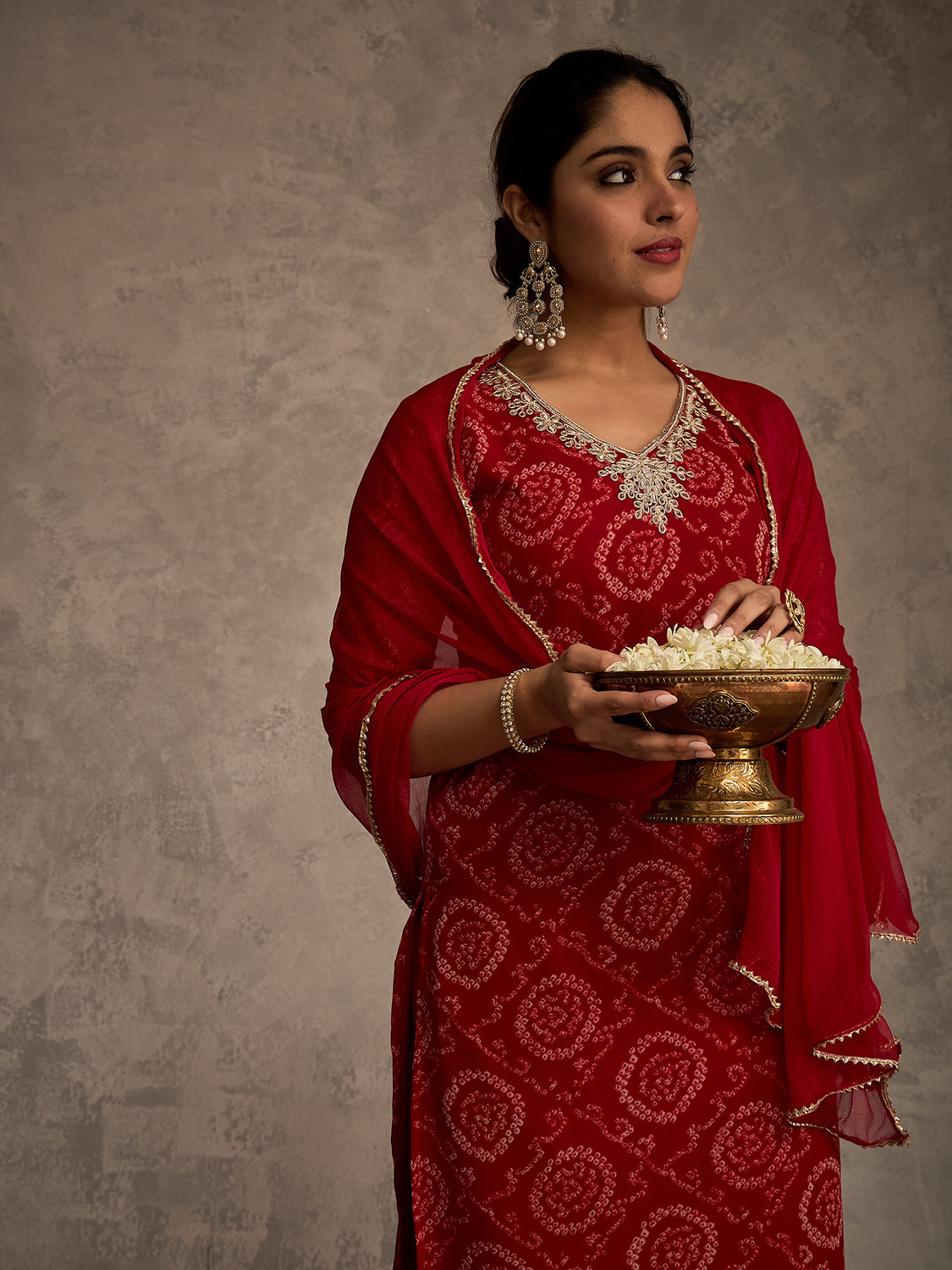 Image of Indo Era Women Kurta Pant Dupatta Set