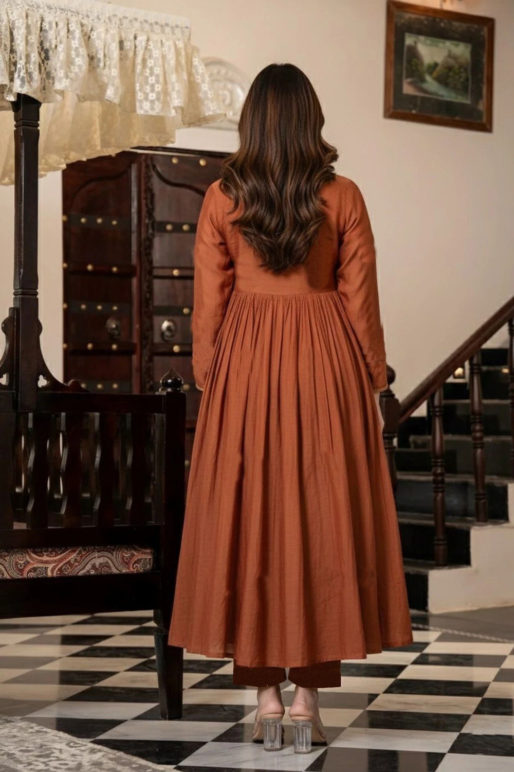 Image of Nermosa Women Kurta Pant Dupatta Set