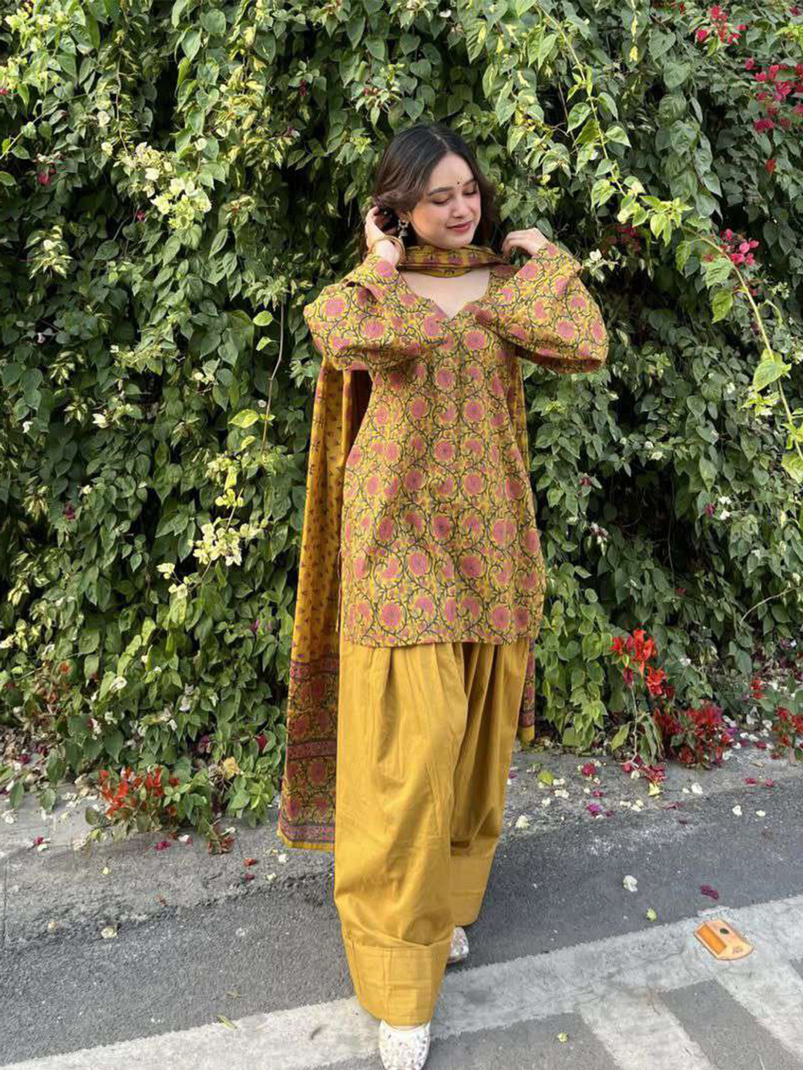 Image of Anni Designer Women Kurti Salwar Dupatta Set