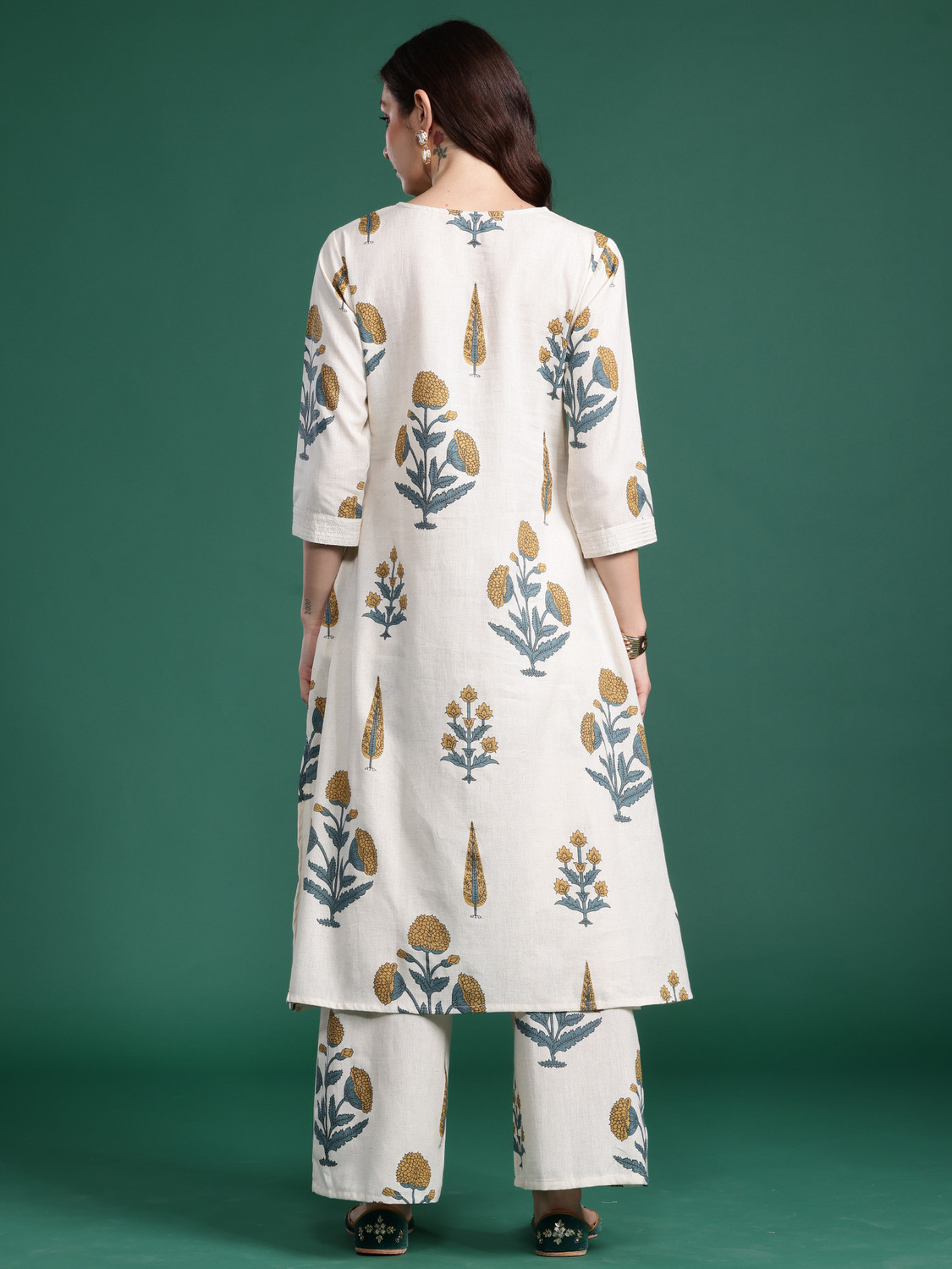 Image of Indo Era Women Kurta Palazzo Set