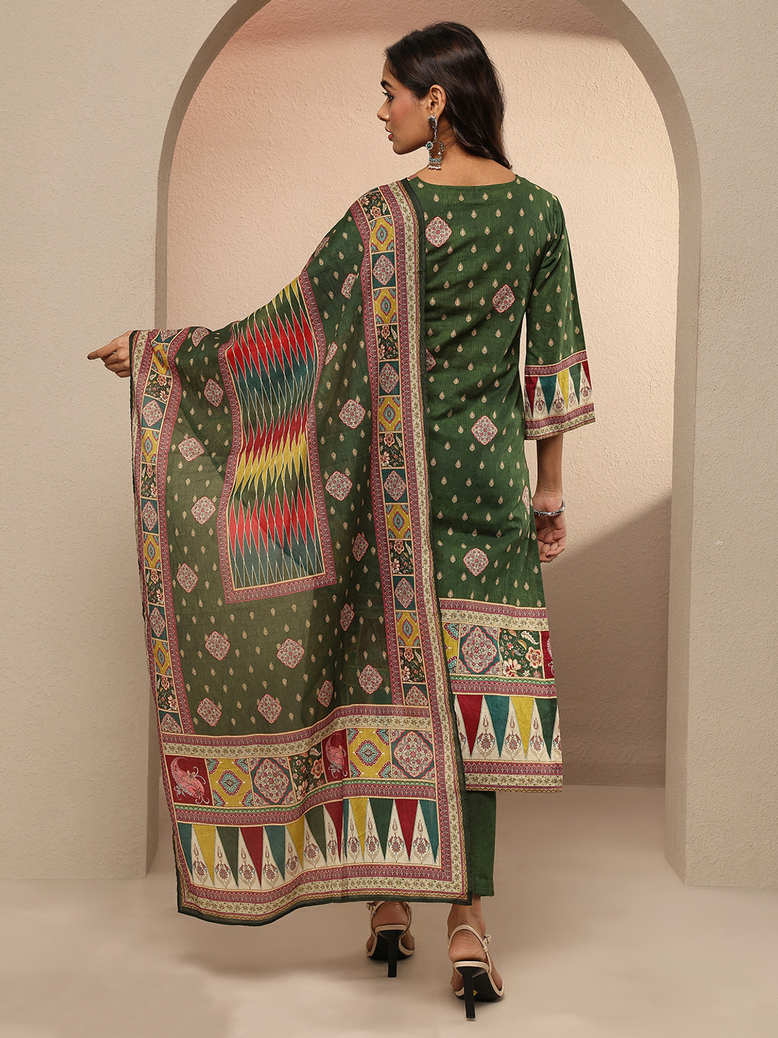 Image of LIBAS Women Kurta Pant Dupatta Set
