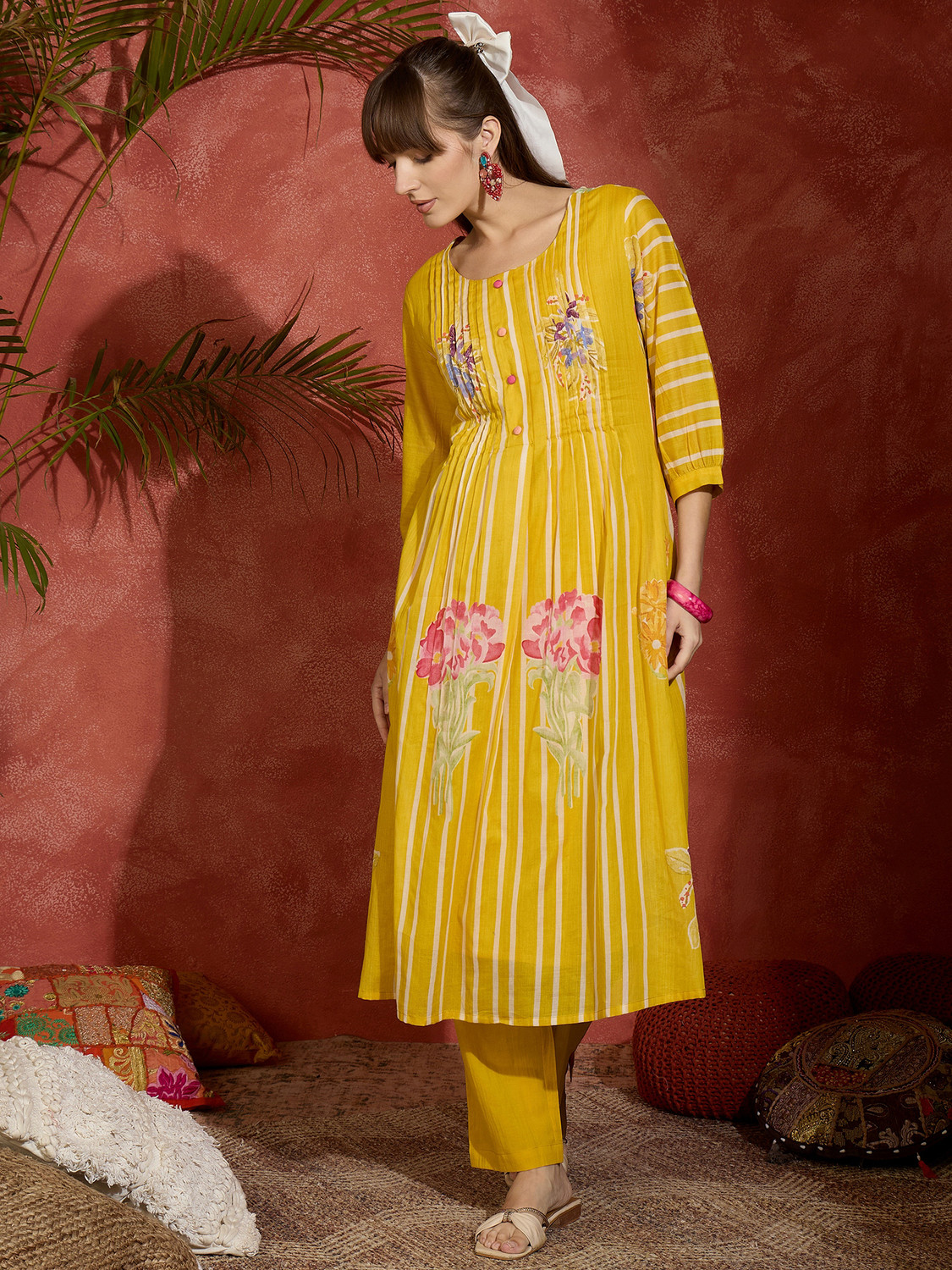 Image of Indo Era Women Kurta Pant Set