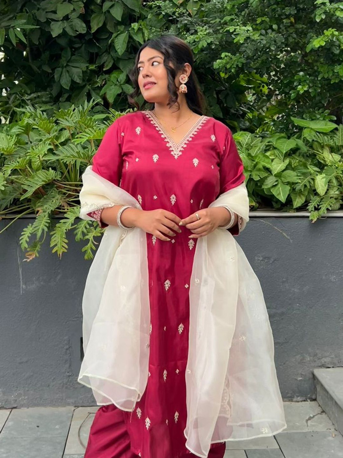 Image of VredeVogel Women Kurta Pant Dupatta Set