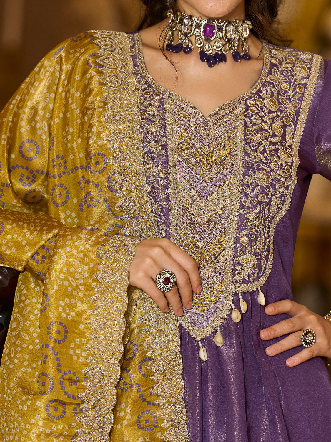 Image of Indo Era Women Kurta Pant Dupatta Set