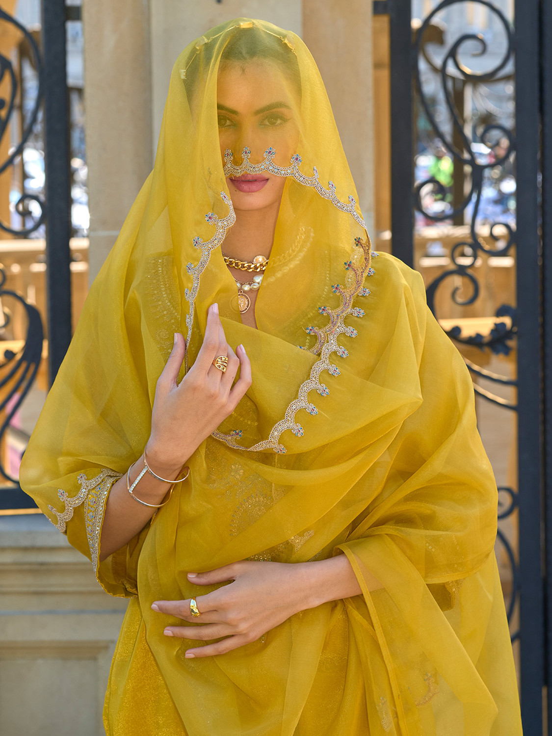 Image of Indo Era Women Kurta Pant Dupatta Set