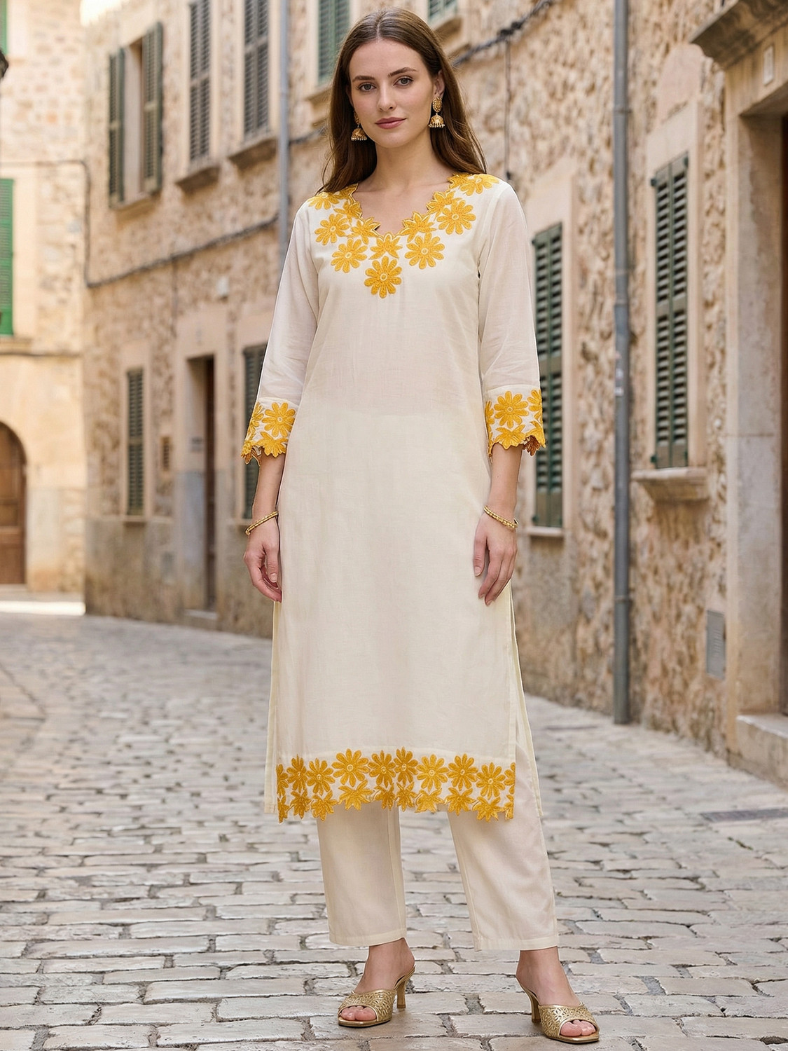 Image of Indo Era Women Kurta Pant Set