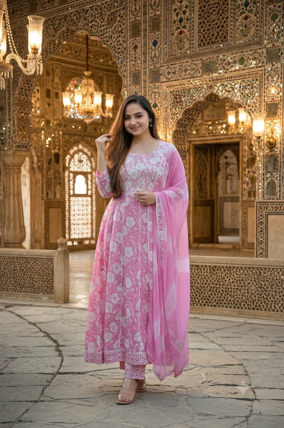 Image of Divastri Women Kurta Pant Dupatta Set