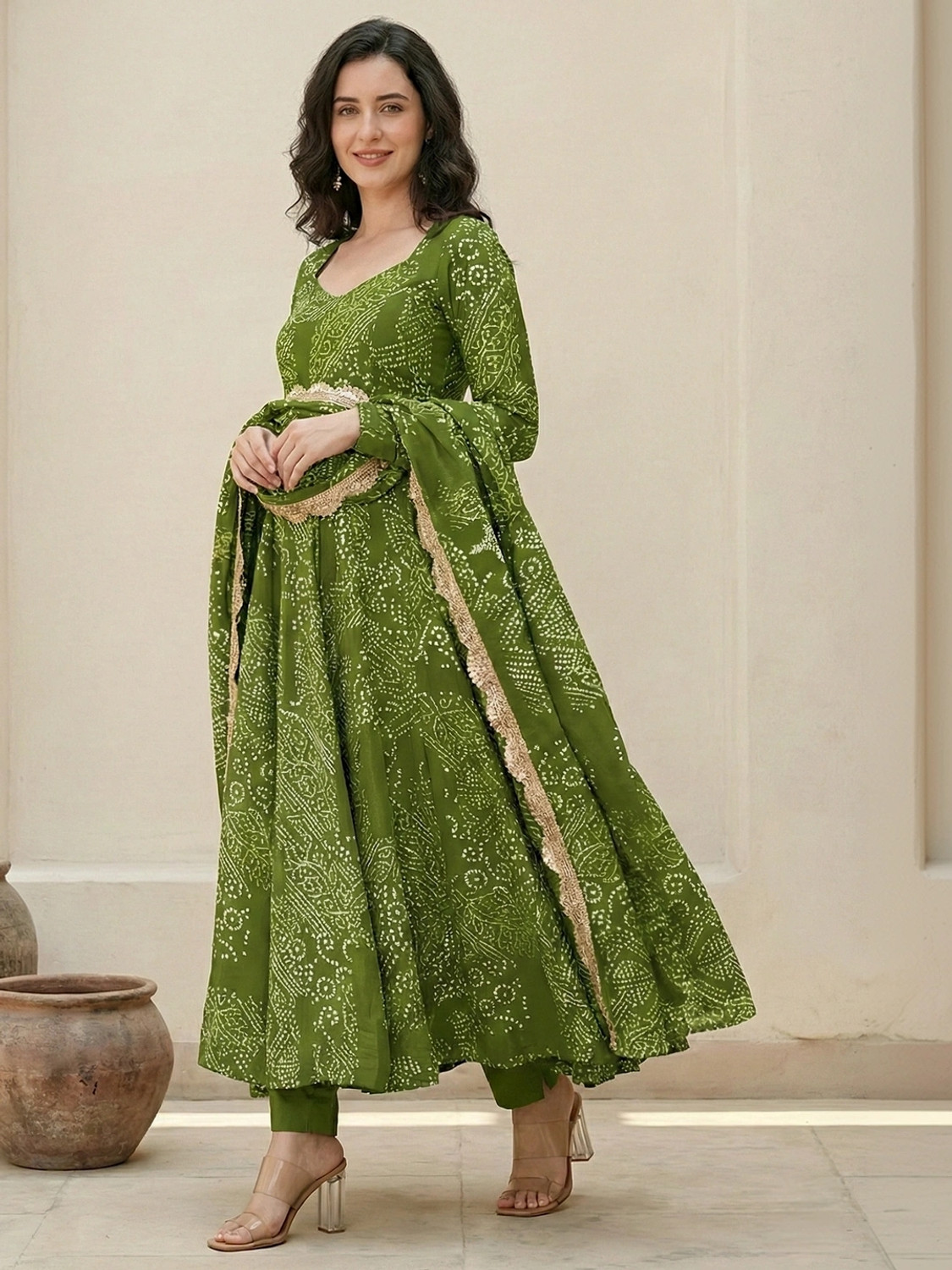 Image of 1 Stop Fashion Women Kurta Salwar Dupatta Set
