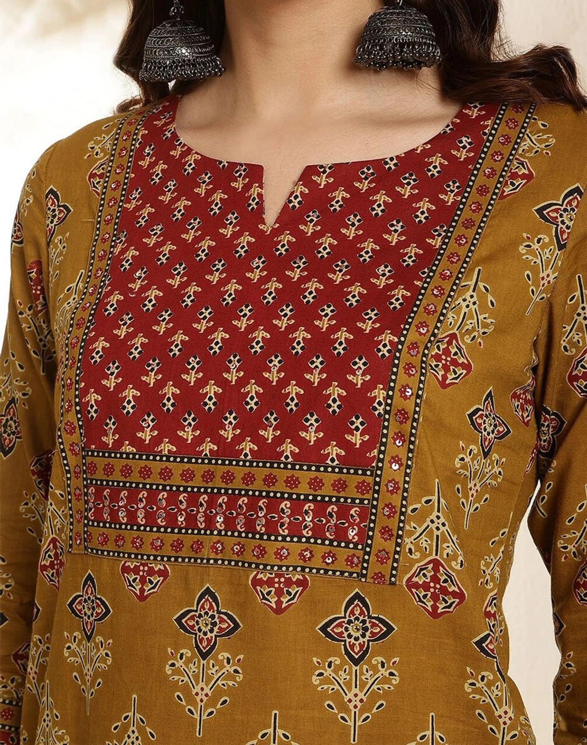Image of S4K Women Kurta Palazzo Dupatta Set