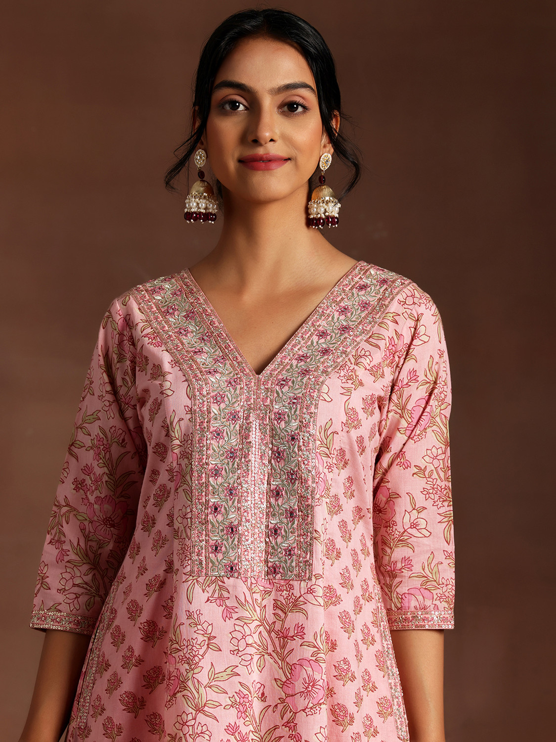 Image of LIBAS Women Kurta Palazzo Dupatta Set