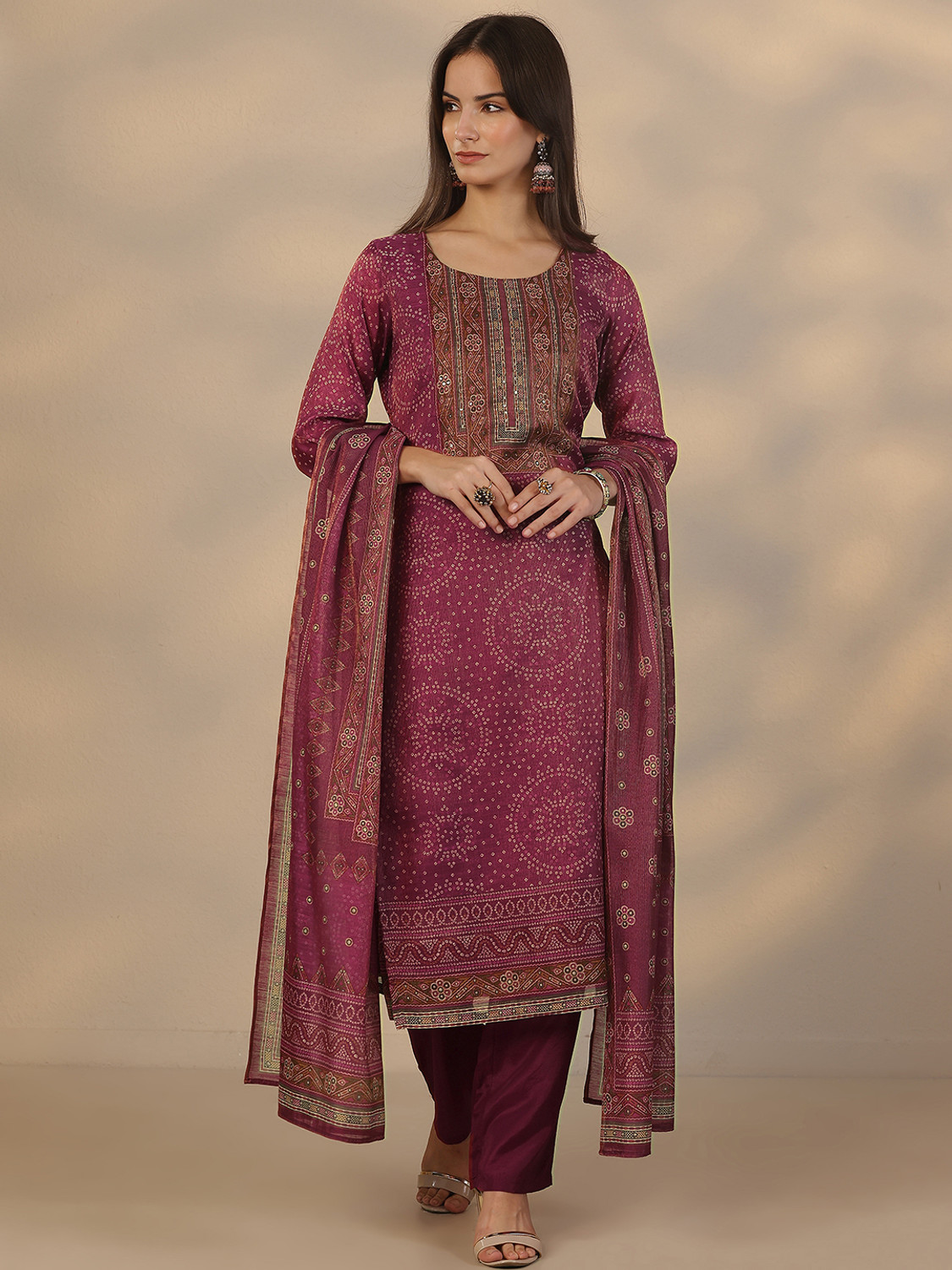 Image of LIBAS Women Kurta Pant Dupatta Set