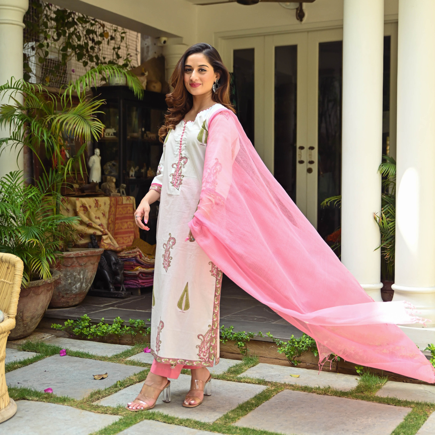 Image of Dream Royal Printed Kurta, Trouser /Pant & Dupatta Set