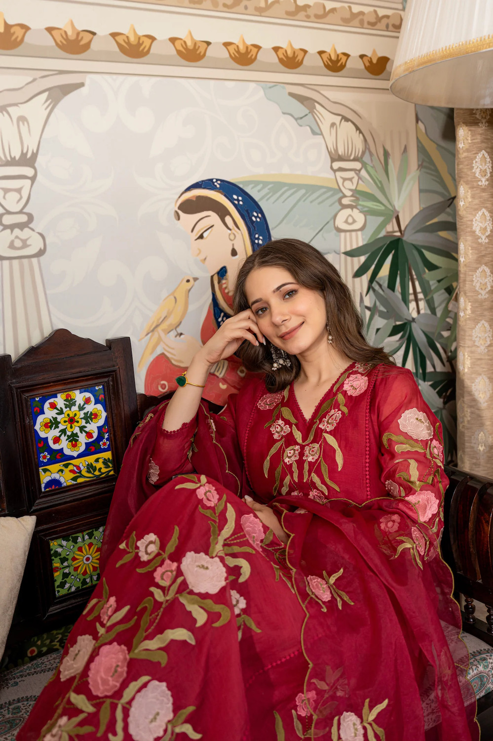 Image of GUJDANT Women Kurta Pant Dupatta Set