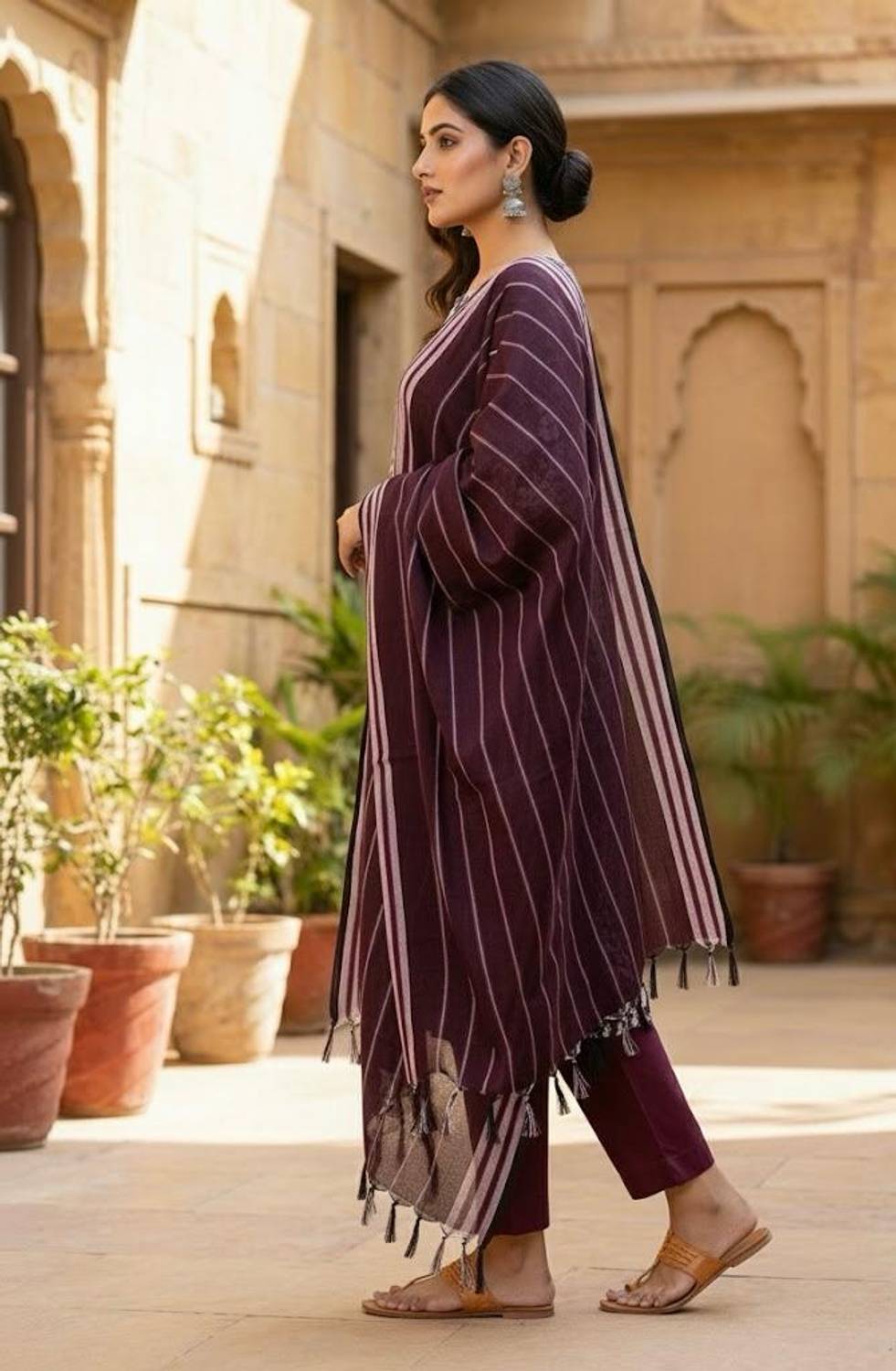 HADIA ATTIRE Women Kurti Pant Dupatta Set - Image 3