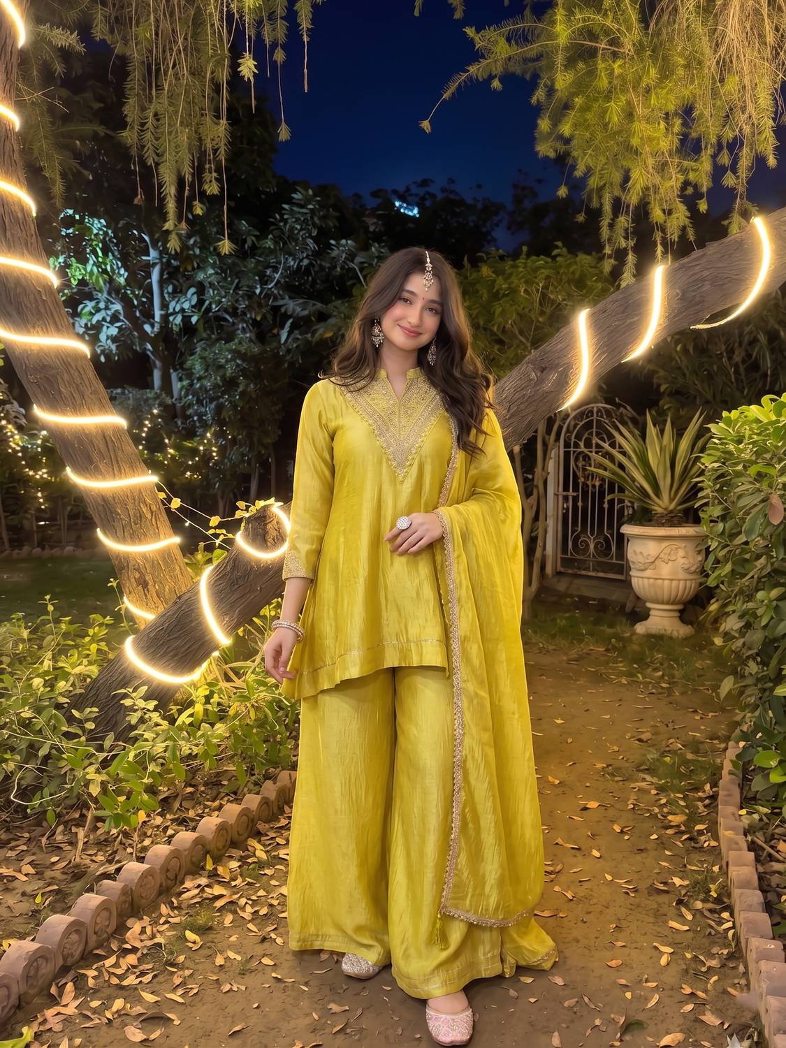MOKOSH Women Kurta Sharara Dupatta Set - Image 1