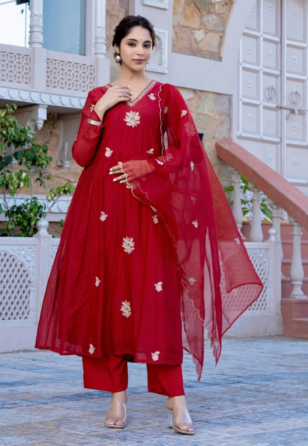 Image of Klosia Women Kurta Pant Dupatta Set