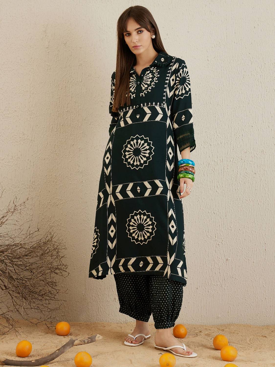 Indo Era Women Kurta Pant Set