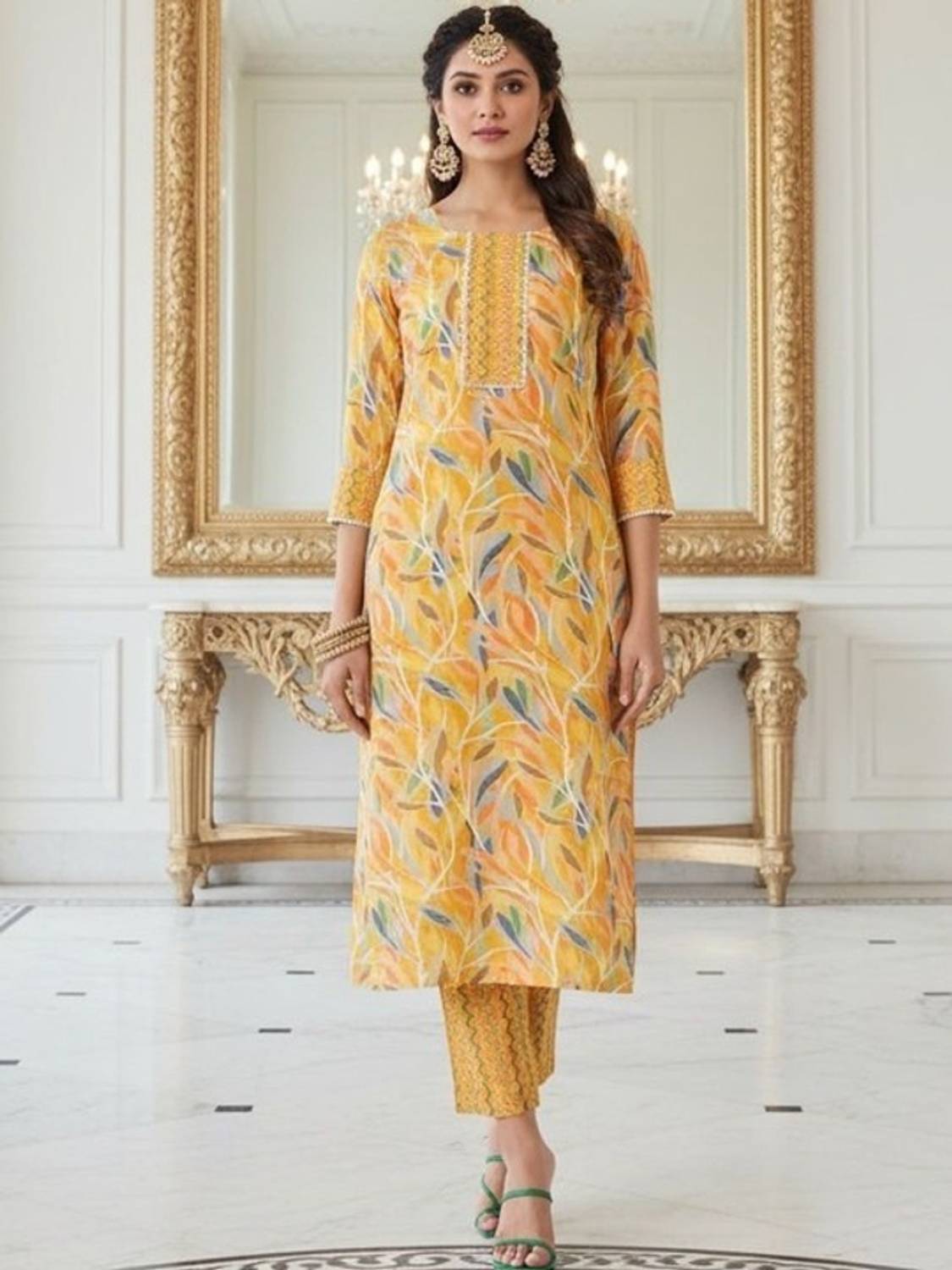BAMLIZA WEAR Women Kurti Pant Set