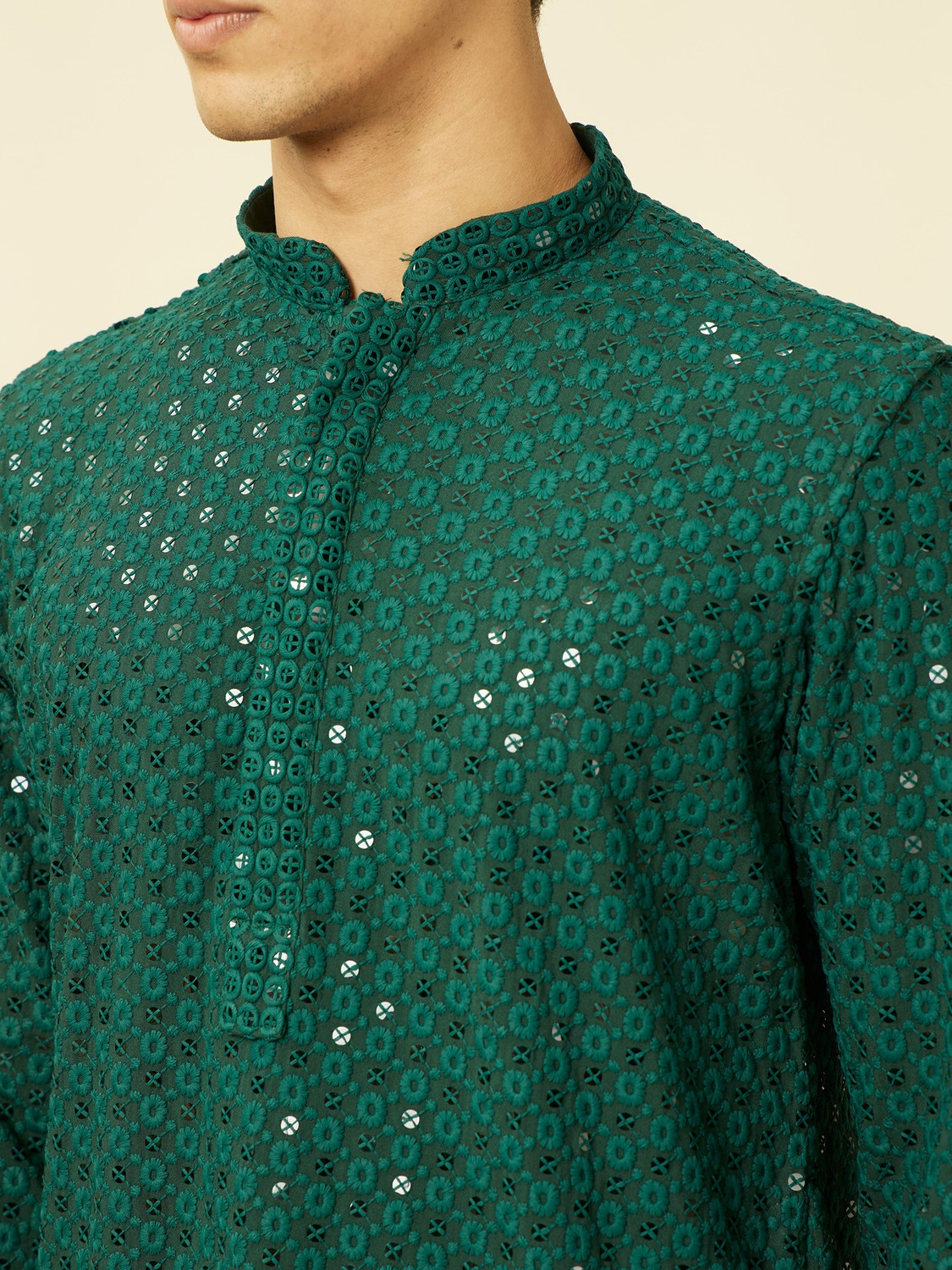 Image of MANYAVAR Men Kurta Pyjama Set