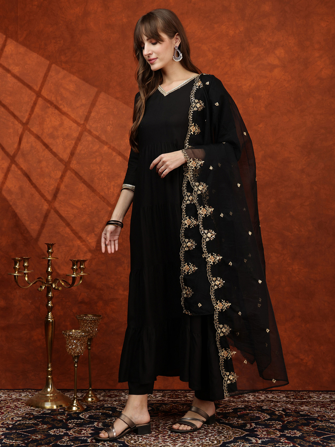 Image of berrylicious Women Kurta Pant Dupatta Set