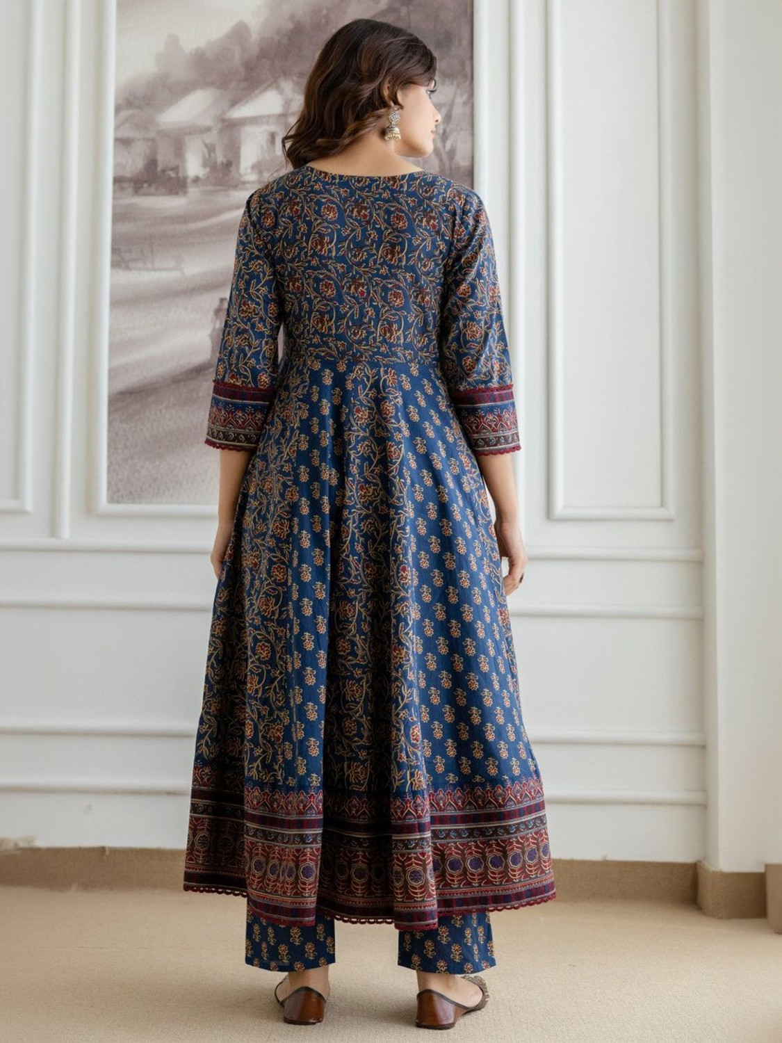 Image of ANOUK Women Kurta Palazzo Dupatta Set