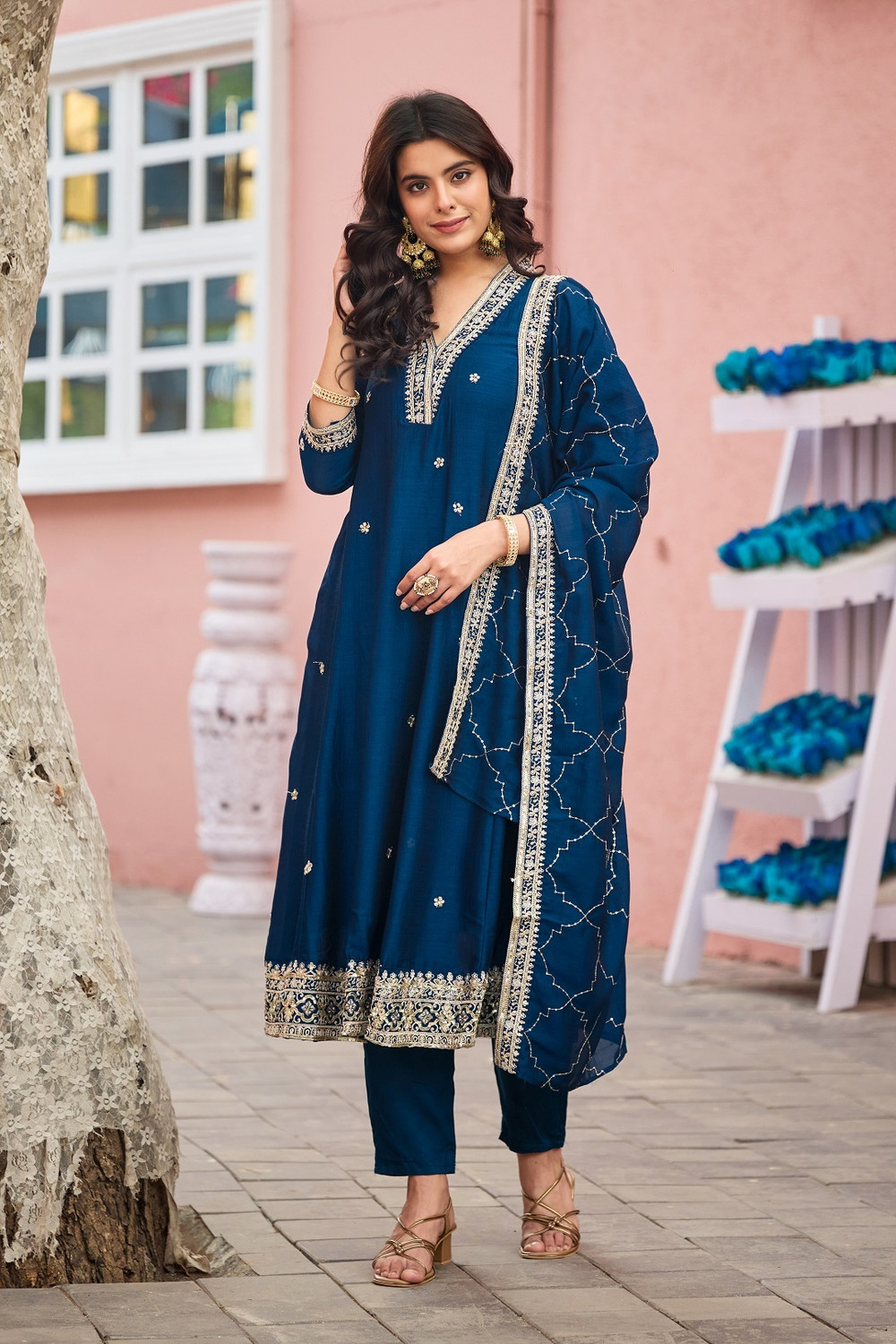 Image of JANAY Women Kurta Pant Dupatta Set