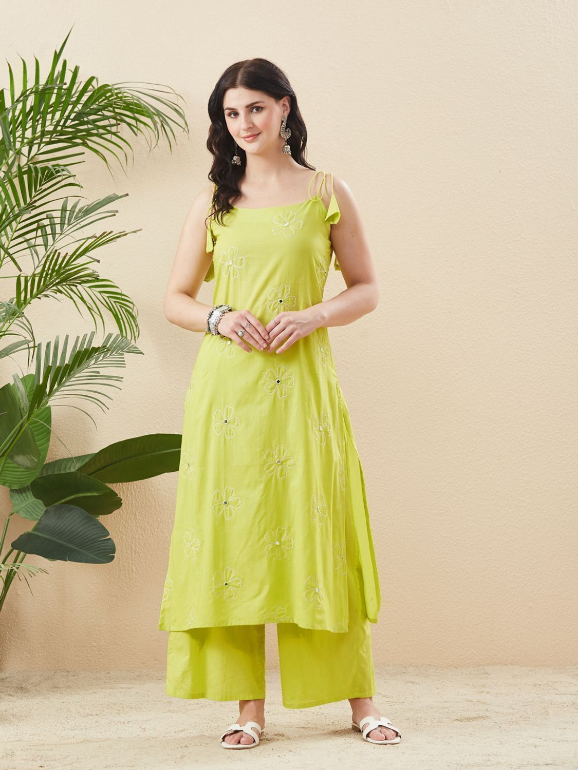 Image of MOKOSH Women Kurta Palazzo Set