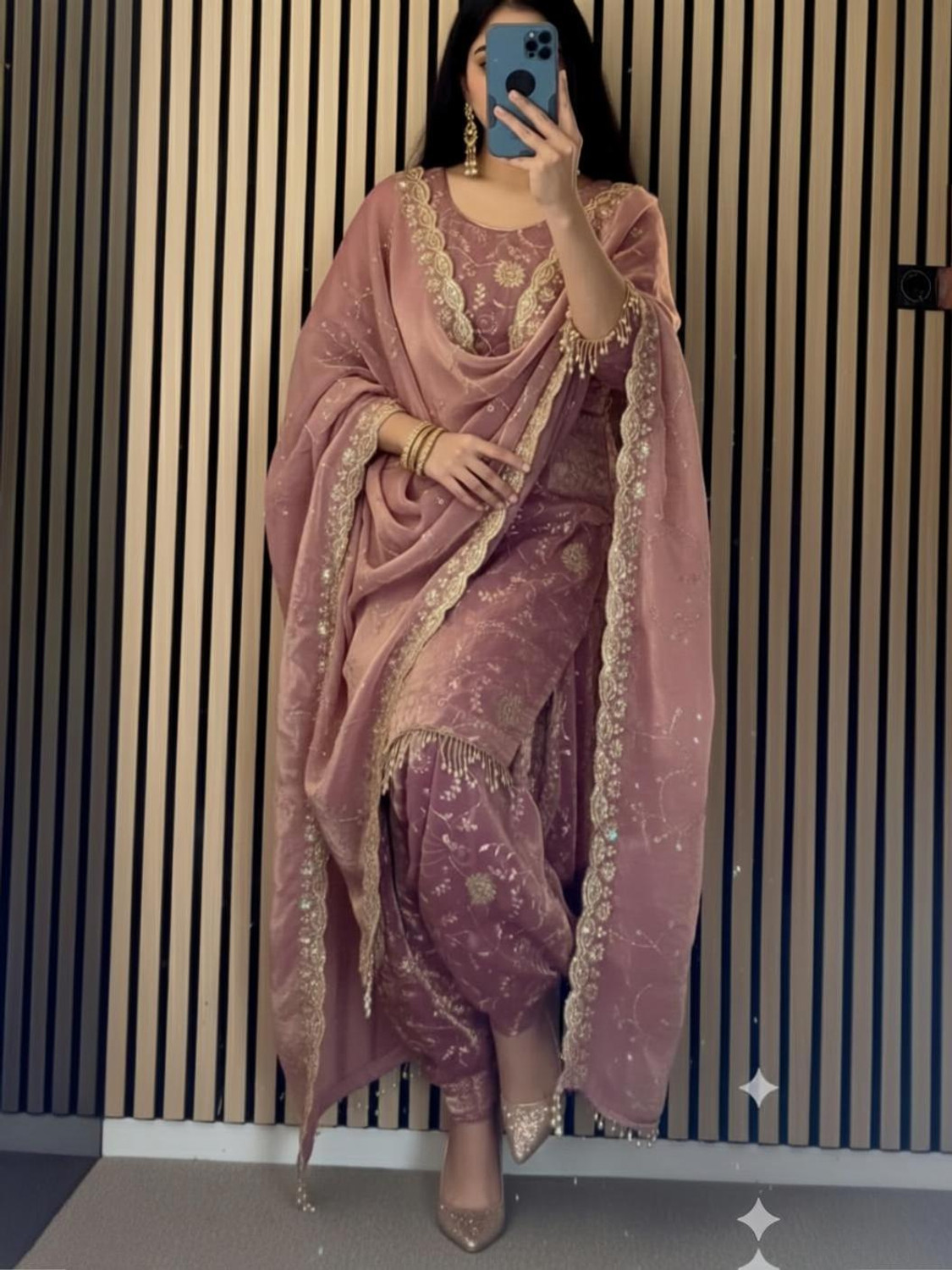 Image of AP SUITS Women Kurta Patiala Dupatta Set