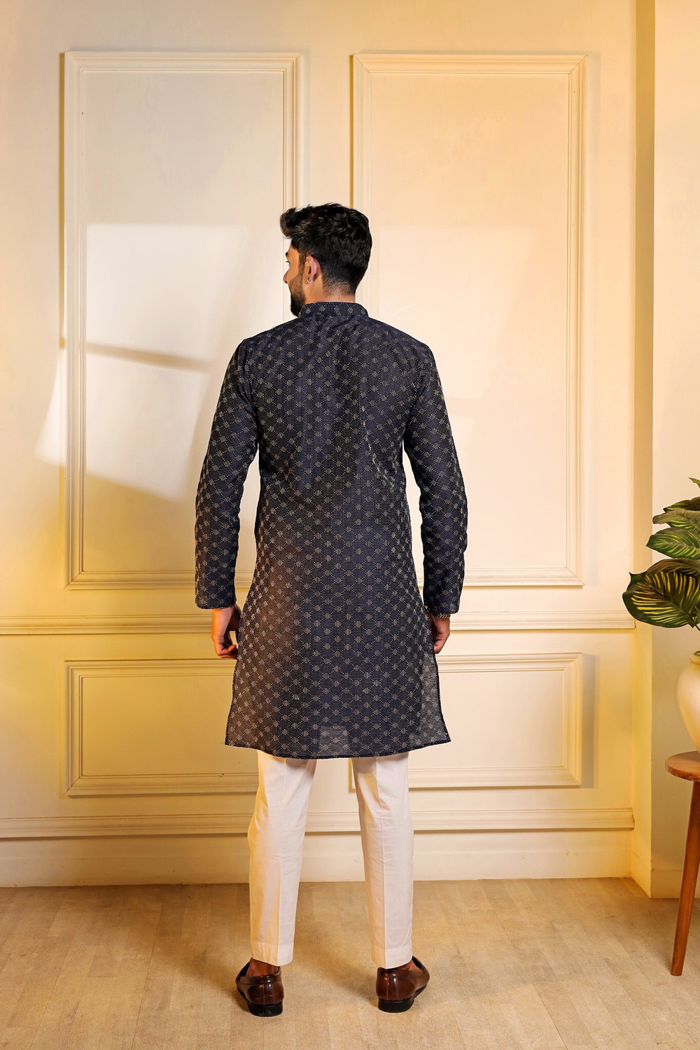 Image of Koshin Men Printed Straight Kurta