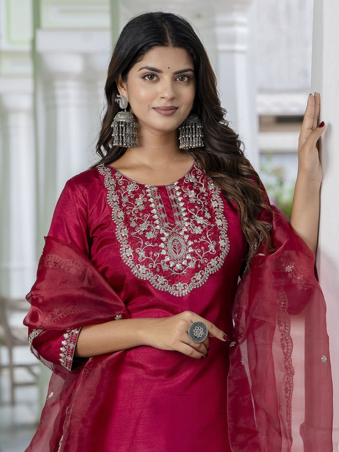 Image of VredeVogel Women Kurta Pant Dupatta Set