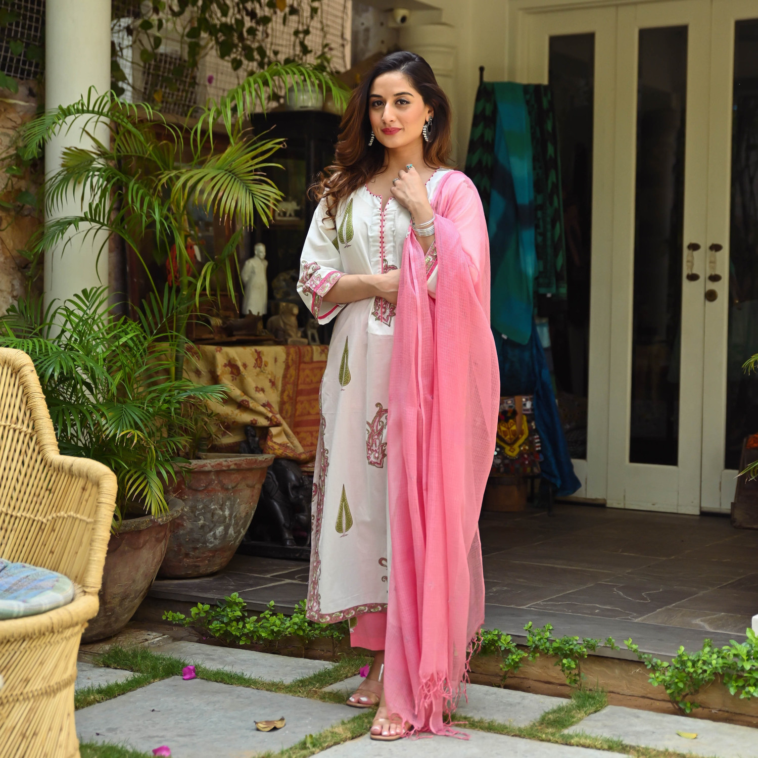 Image of Dream Royal Printed Kurta, Trouser /Pant & Dupatta Set