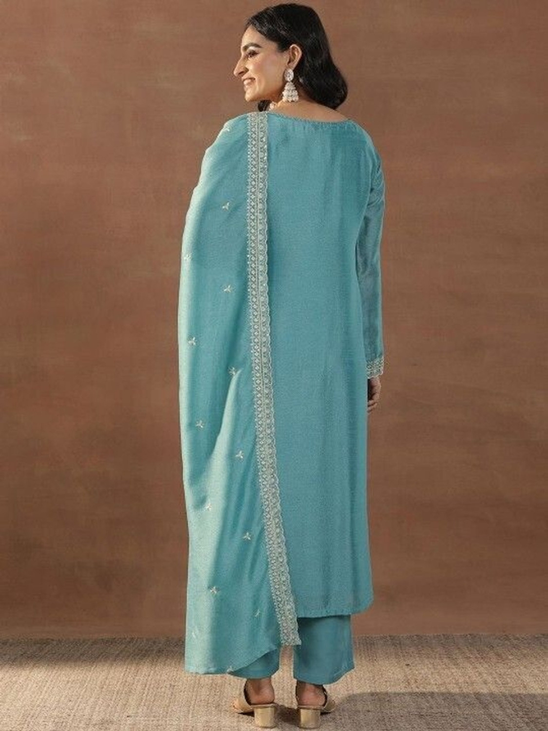 Image of Vastrasaili Women Kurti Pant Dupatta Set