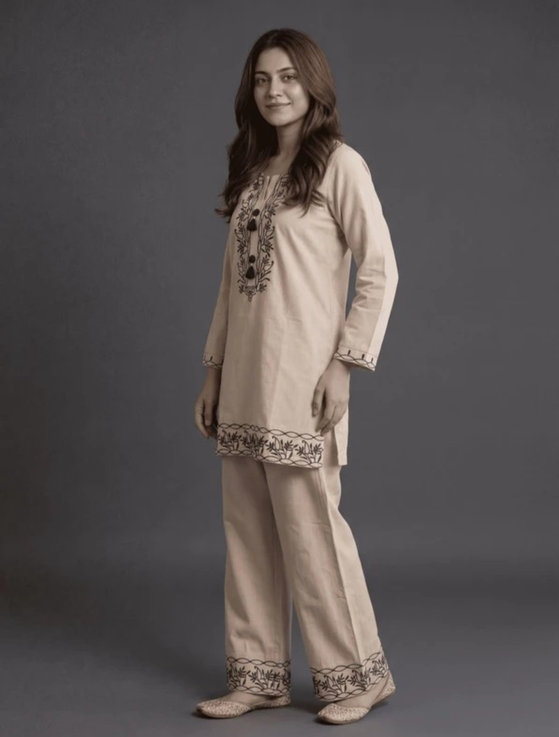Image of sadya attire Women Kurti Pant Set