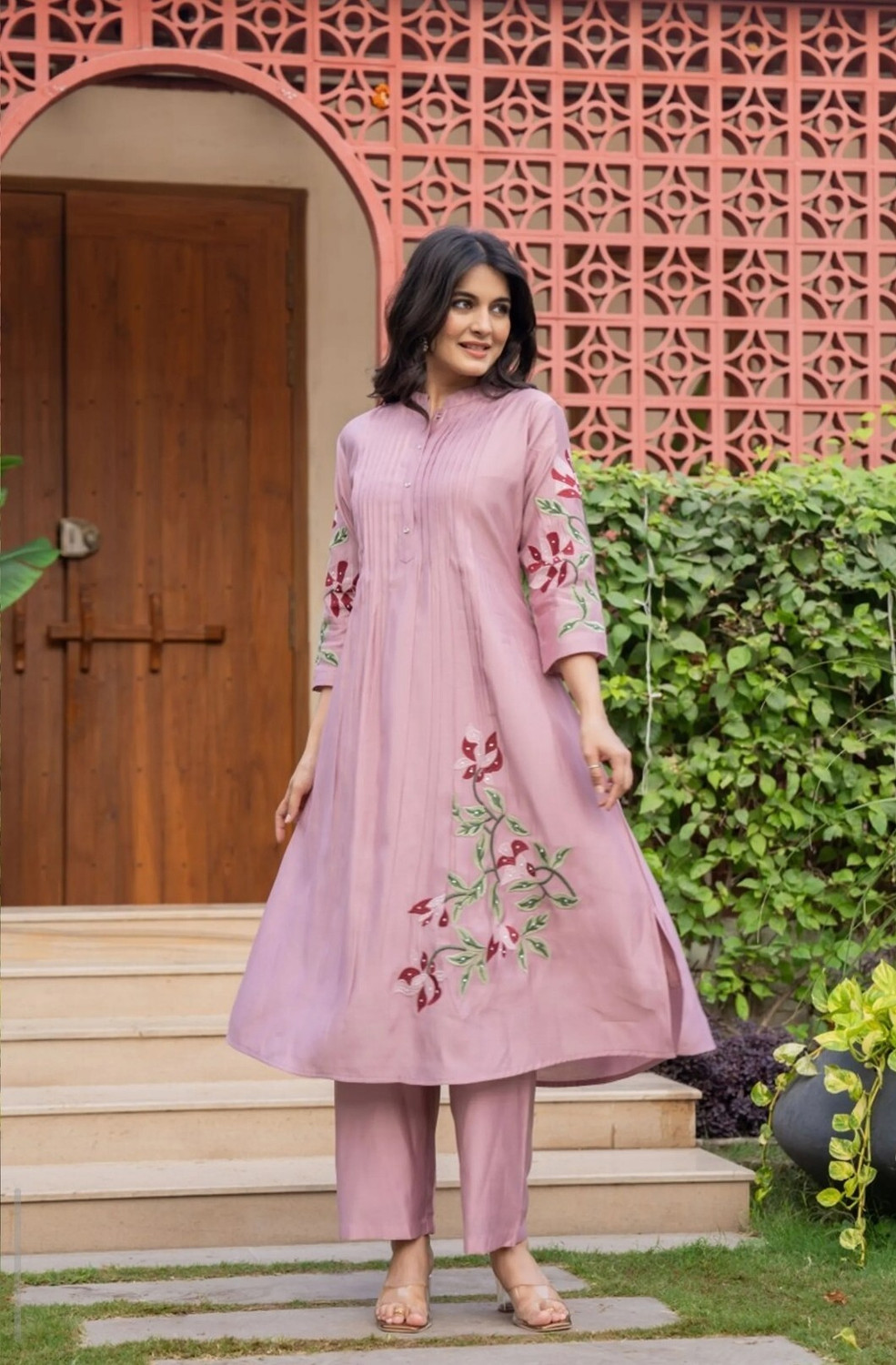 Image of Pink World Women Kurta Pant Set